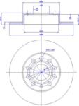 LPR Frana disc Disc frana LPR A1010PR - compatibil Audi, Seat, Skoda, Vw (LPRA1010PR)
