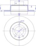 Ferodo Frana disc Disc frana Ferodo DDF1272 - compatibil Nissan, Renault, Opel, Vauxhall (FERODODDF1272)