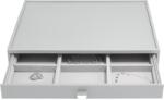 Stackers Casetă pentru bijuterii Stackers Pebble cu 9 compartimente supersize gri pietros cu sertar (75907)