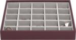 Stackers Cutie pentru bijuterii Classic Stackers, cu 25 de compartimente, bordo (76864)