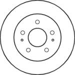Ferodo Frana disc Disc frana Ferodo DDF1387 - compatibil Daihatsu, Toyota, Daewoo (FERODODDF1387)