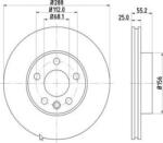 MTR Frana disc Disc frana MTR 12108581 - compatibil Seat, Ford, Vw (MTR12108581)