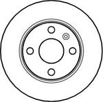 Ferodo Frana disc Disc frana Ferodo DDF1283C - compatibil Opel, Vauxhall, Mazda (FERODODDF1283C)