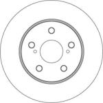 TRW Frana disc Disc frana TRW DF6838 - compatibil Toyota, Suzuki (TRWDF6838)