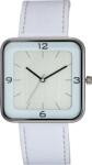 NeXtime Ceas de mână Square Wrist alb cu cadran argintiu (6021ZI) Ceas