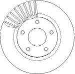 Ferodo Frana disc Disc frana Ferodo DDF2100C - compatibil Nissan (FERODODDF2100C)