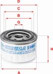 Sofima Filtru ulei Sofima S 0140 R - compatibil Renault - Sofima-S 0140 R (SOFIMAS0140R)