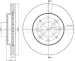 Delphi Frana disc Disc frana Delphi BG3202 - compatibil Mitsubishi, Kia, Volvo, Hyundai (DELPHIBG3202)