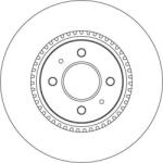 TRW Frana disc Disc frana TRW DF6025 - compatibil Hyundai, Kia (TRWDF6025)