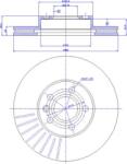 Ferodo Frana disc Disc frana Ferodo DDF1559 - compatibil Ford, Seat, Vw (FERODODDF1559)