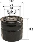 Valeo Filtru ulei Valeo 586032 - compatibil Mazda, Kia, Mitsubishi, Hyundai (VALEO586032)