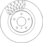 Ferodo Frana disc Disc frana Ferodo DDF1948C-1 - compatibil Nissan (FERODODDF1948C1)