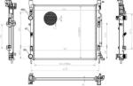 MTR Radiator racire apa, ulei Radiator apa, Piese MTR 13054492 - compatibil Mercedes-Benz, Renault (MTR13054492)