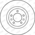 Delphi Frana disc Disc frana Delphi BG4748C - compatibil Peugeot (DELPHIBG4748C)