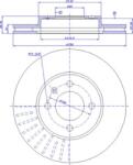 Ferodo Frana disc Disc frana Ferodo DDF207C - compatibil Seat, Vw (FERODODDF207C)