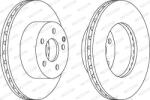 Ferodo Frana disc Disc frana Ferodo DDF1668C - compatibil 4351202200 (FERODODDF1668C)
