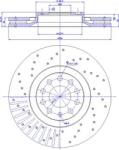 Delphi Frana disc Disc frana Delphi BG3714 - compatibil Audi, Seat (DELPHIBG3714)