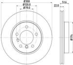 MTR Frana disc Disc frana MTR 12108570 - compatibil Bmw (MTR12108570)