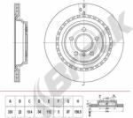 ATE Frana disc Disc frana ATE 24.0122-0288.1 (ATE24012202881)