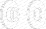Ferodo Frana disc Disc frana Ferodo FCR330A - compatibil Man (FERODOFCR330A)