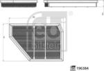FEBI Bilstein Filtru aer FEBI Bilstein 196384 - compatibil Bmw, Alpina - FEBI Bilstein (FEBIBILSTEIN196384)