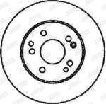 Delphi Frana disc Disc frana Delphi BG2345 - compatibil Mercedes-Benz (DELPHIBG2345)