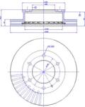 Delphi Frana disc Disc frana Delphi BG4297 - compatibil Ford, Mazda (DELPHIBG4297)