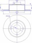 LPR Frana disc Disc frana LPR A1101P - compatibil Audi (LPRA1101P)