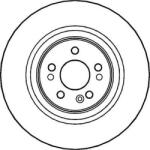 Ferodo Frana disc Disc frana Ferodo DDF1085C-1 - compatibil Mercedes-Benz (FERODODDF1085C1)