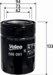 Valeo Filtru ulei Valeo 586091 - compatibil Ford (VALEO586091)
