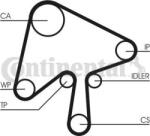 Continental Set curea distributie Continental CT1136WP1 - compatibil Mazda (CONTINENTALCT1136WP1)