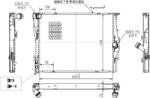 MTR Radiator racire apa, ulei Radiator apa, Piese MTR 13054574 - compatibil Bmw (MTR13054574)