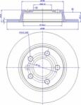 Ferodo Frana disc Disc frana Ferodo DDF847C - compatibil Ford, Seat, Vw (FERODODDF847C)