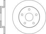 Ferodo Frana disc Disc frana Ferodo DDF2061C - compatibil Ford (FERODODDF2061C)