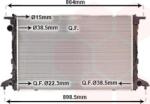 Van Wezel Radiator racire apa, ulei Radiator apa, Piese Van Wezel 03002412 (VANWEZEL03002412)