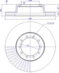 FEBI Bilstein Frana disc Disc frana FEBI Bilstein 18021 (FEBIBILSTEIN18021)
