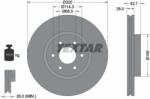 Textar 92296503 - Disc frana Fata - stanga / dreapta - fara pivot de fixare a rotii MERCEDES X 470. NISSAN NAVARA NP300. RENAULT ALASKAN 2.3D - 2.5D - 3.0D 07.05 - - Textar-92296503 (TEXTAR92296503)