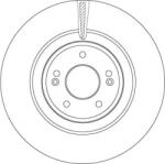 TRW Frana disc Disc frana TRW DF6572 - compatibil Kia (TRWDF6572)