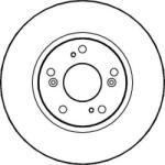 Ferodo Frana disc Disc frana Ferodo DDF1539C - compatibil Honda (FERODODDF1539C)