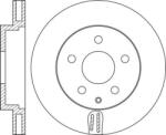 Delphi Frana disc Disc frana Delphi BG4712C - compatibil Mazda (DELPHIBG4712C)