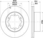 MTR Frana disc Disc frana MTR 12108529 - compatibil Vw, Mercedes-Benz (MTR12108529)