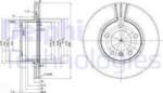 Delphi Frana disc Disc frana Delphi BG3043 - compatibil Bmw (DELPHIBG3043)