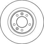 Ferodo Frana disc Disc frana Ferodo DDF1275 - compatibil Peugeot, Citroën, Saab (FERODODDF1275)