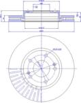Ferodo Frana disc Disc frana Ferodo DDF1239 - compatibil Hyundai (FERODODDF1239)