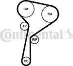 Continental Set curea distributie Continental CT1244WP1 - compatibil Dacia, Nissan, Renault (CONTINENTALCT1244WP1)