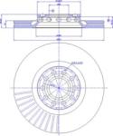 Ferodo Frana disc Disc frana Ferodo DDF1707 - compatibil Audi, Seat, Skoda, Vw (FERODODDF1707)