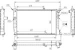 MTR Radiator racire apa, ulei Radiator apa, Piese MTR 13054476 - compatibil Opel (MTR13054476)