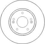 Delphi Frana disc Disc frana Delphi BG4281C - compatibil Hyundai, Kia (DELPHIBG4281C)