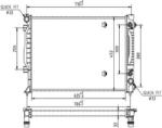 MTR Radiator racire apa, ulei Radiator apa, Piese MTR 13054907 - compatibil Audi (MTR13054907)
