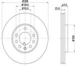 MTR Frana disc Disc frana MTR 12108526 - compatibil Opel, Chevrolet (MTR12108526)
